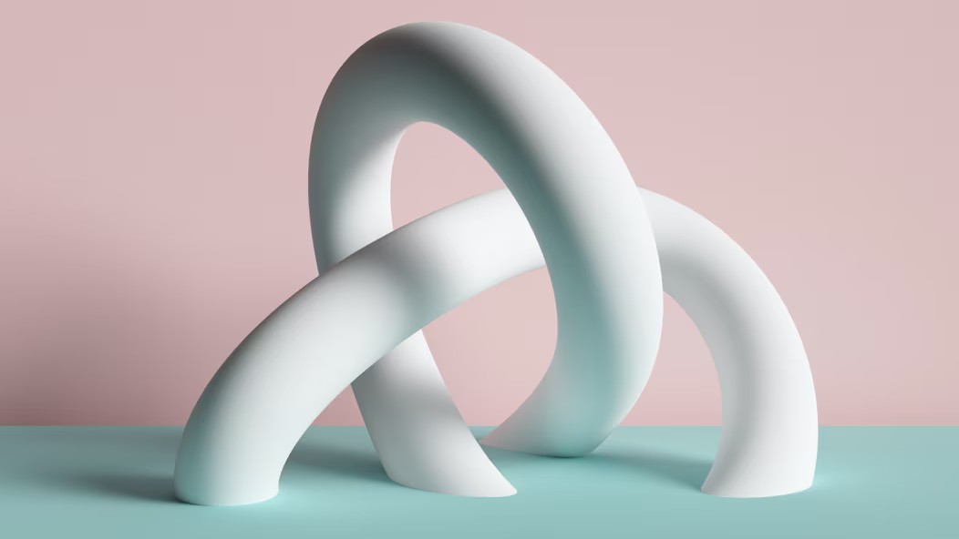 Un nudo de anillos entrelazados.